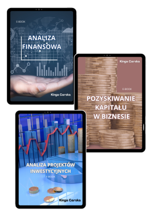 Pakiet 3 ebook-ów o finansach w biznesie